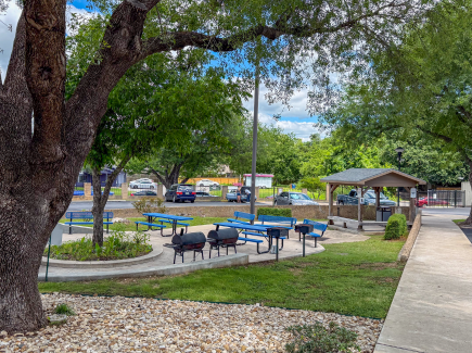 Outdoor space at the Pathways at Gaston Place